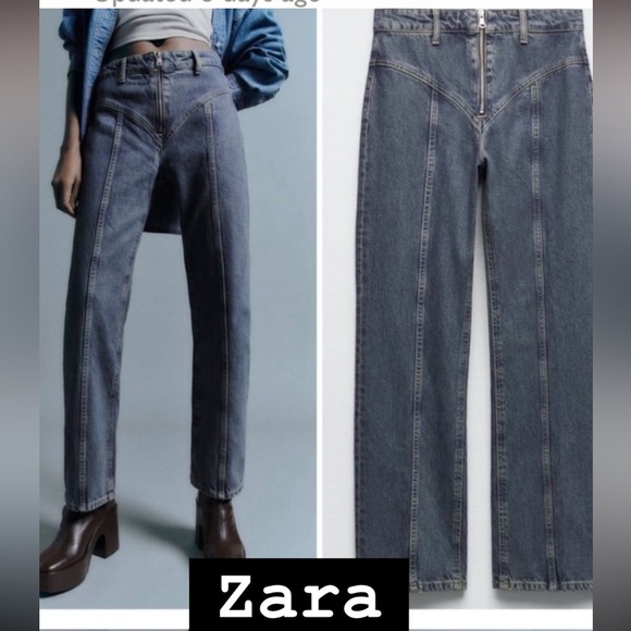 NWT The Seamed Straight Jeans New SIZE EUR 44 (USA) 12 - Picture 3 of 15